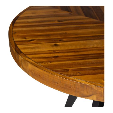 Parq Round Dining Table Amber - Nest Furnishings with regard to A Closer Look at the Parq 60in Round Dining Table in Captivating Amber